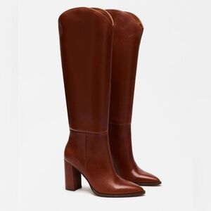 Steve Madden Women's Bixby Knee High Leather Boots